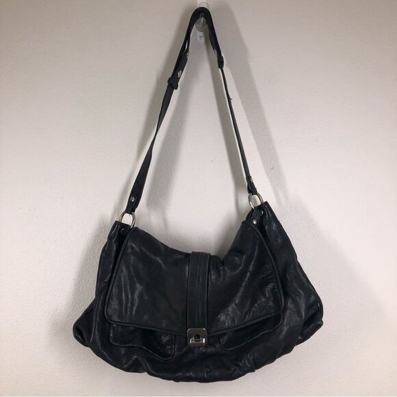 Kooba Black Leather Purse Cross Body And Shoulder Bag Pockets OS - Picture 1 of 13